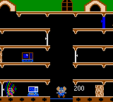 Mappy (Game Gear) screenshot: Second level