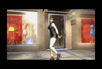 Dead or Alive (SEGA Saturn) screenshot: Intro shot 5. Lei-Fang introduction.