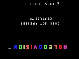 Kevtris (ColecoVision) screenshot: Funny startup screen