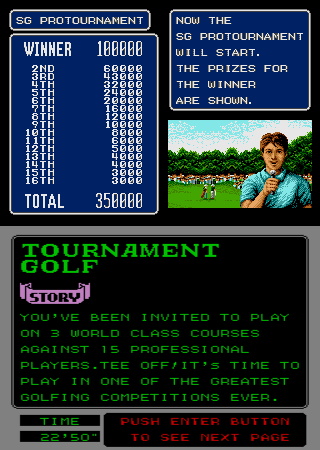 Arnold Palmer Tournament Golf (Arcade) screenshot: The prize money.