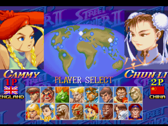 Screenshot of Street Fighter Collection (PlayStation, 1997) - MobyGames