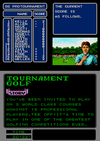 Arnold Palmer Tournament Golf (Arcade) screenshot: Not a good start.