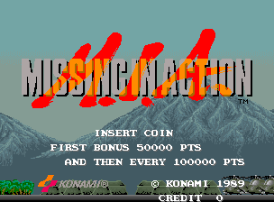 M.I.A.: Missing in Action (Arcade) screenshot: Title screen