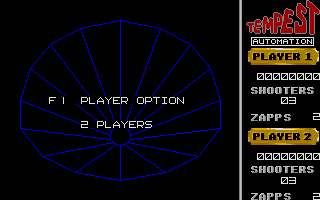 Tempest (Atari ST) screenshot: Title screen