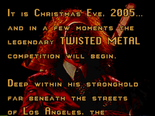 Twisted Metal (PlayStation) screenshot: Introduction