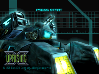 Uprising X (PlayStation) screenshot: Title screen