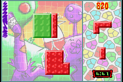 It's Mr Pants (Game Boy Advance) screenshot: Place your pieces carefully and you'll make combos like this