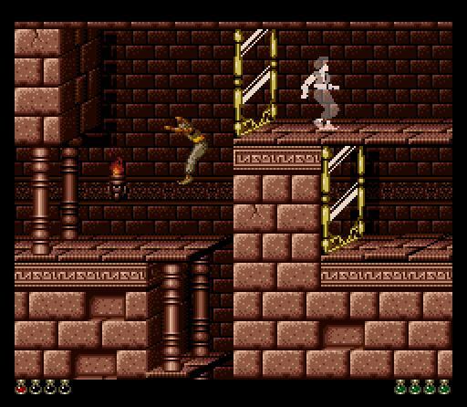 Prince of Persia (SNES) screenshot: I've jumped through the mirror