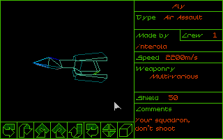 Magic Fly (Atari ST) screenshot: Ship status