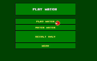 Cricket Captain (Atari ST) screenshot: The three match options