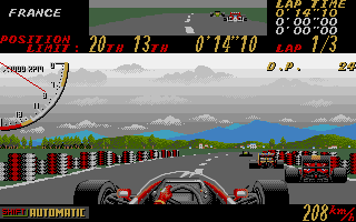 Super Monaco GP (Atari ST) screenshot: Cornering