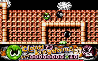 Cloud Kingdoms (Amiga) screenshot: Watch out for snooker ball