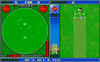 Cricket Captain (Atari ST) screenshot: Great shot