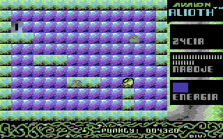 Alioth (Commodore 64) screenshot: On a wall