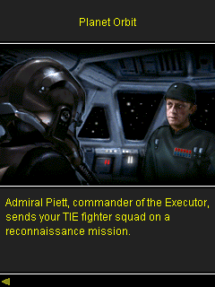 Star Wars: Imperial Ace (J2ME) screenshot: Briefing