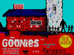 The Goonies (ZX Spectrum) screenshot: Loading screen