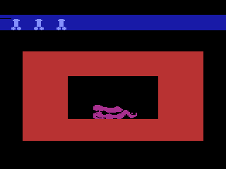 Philly Flasher/Cathouse Blues (Atari 2600) screenshot: Having sex with the prostitute.
