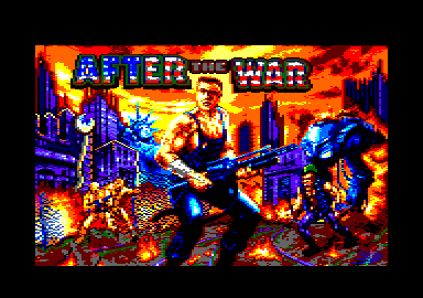 After the War (Amstrad CPC) screenshot: Title screen