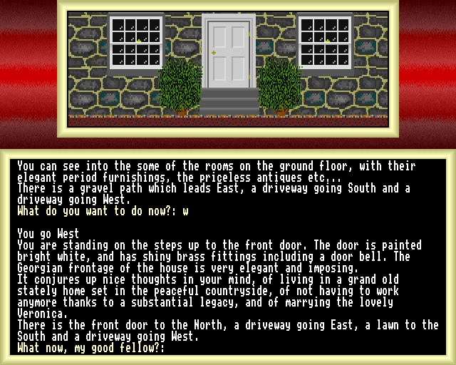 Maddingly Hall (Acorn 32-bit) screenshot: The mansion entry