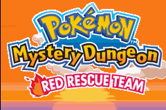 Pokémon Mystery Dungeon: Red Rescue Team (Game Boy Advance) screenshot: Start Screen