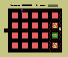 Oh Mummy (MSX) screenshot: Uncovered a sarcophagus