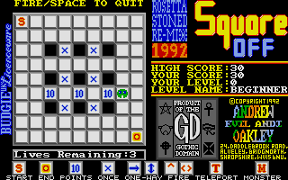Square Off: The Rosetta Stoned Remix (Atari ST) screenshot: Almost there