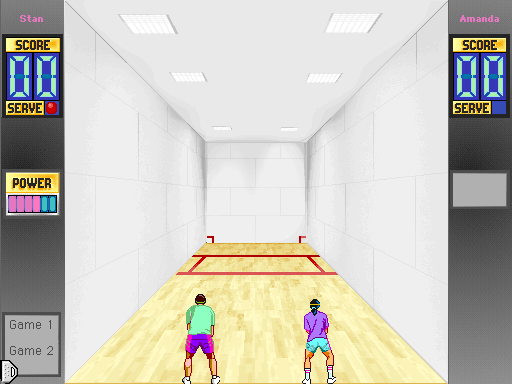 Club Racquetball (Macintosh) screenshot: Starting out