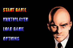 X-Men: Reign of Apocalypse (Game Boy Advance) screenshot: Main menu.