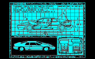 Lotus Esprit Turbo Challenge (Amstrad CPC) screenshot: You mean I can drive this?