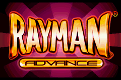Rayman (Game Boy Advance) screenshot: Title screen