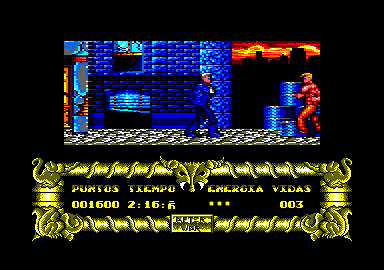 After the War (Amstrad CPC) screenshot: Another bad guy