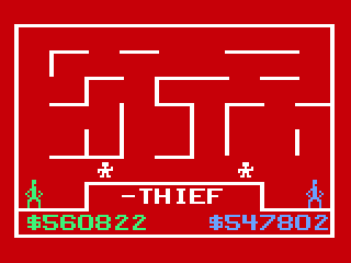 Take the Money and Run! (Odyssey 2) screenshot: A "Thief" maze.