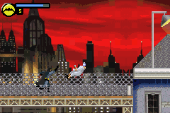 Batman: Vengeance (Game Boy Advance) screenshot: Use punches or kicks to knock out the bad guys who appear in your way.