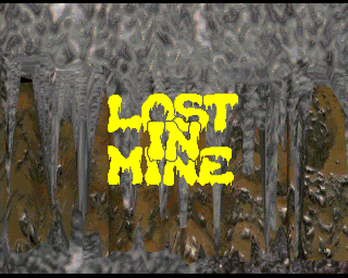 Lost in Mine (Amiga) screenshot: Title screen