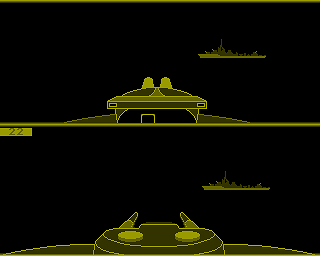 Fun at the Sea (Amiga) screenshot: Ship incoming