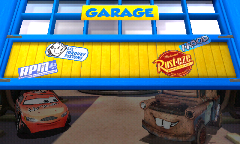 Disney•Pixar Cars: Fast as Lightning (Android) screenshot: Garage