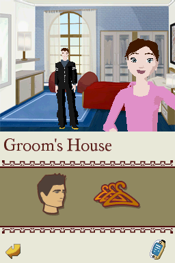 Imagine: Wedding Designer (Nintendo DS) screenshot: Groom's House