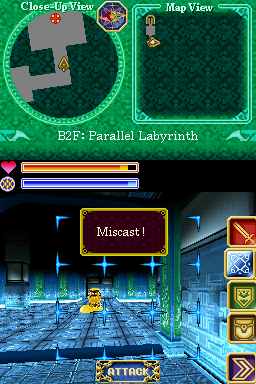 Deep Labyrinth (Nintendo DS) screenshot: I messed up!