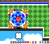 Kirby Tilt 'n' Tumble (Game Boy Color) screenshot: Goal!