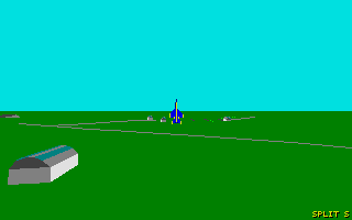 Blue Angels: Formation Flight Simulation (Atari ST) screenshot: Settling back to watch