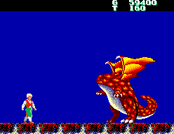 Captain Silver (SEGA Master System) screenshot: The dragon's head is cut off