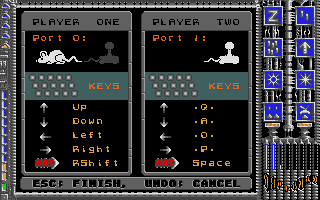 Better Dead Than Alien! (Atari ST) screenshot: Control setup - I dread to imagine what it's like with the mouse
