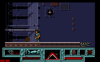 Total Recall (Atari ST) screenshot: One of the items you should collect on level one