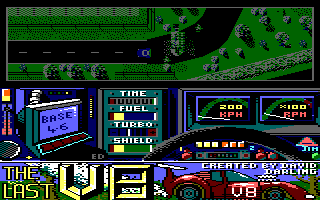 The Last V8 (Amstrad CPC) screenshot: Starting out