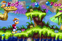 Rayman (Game Boy Advance) screenshot: Start of the first level