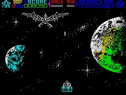 Mega Phoenix (ZX Spectrum) screenshot: The Mega-Phoenix itself