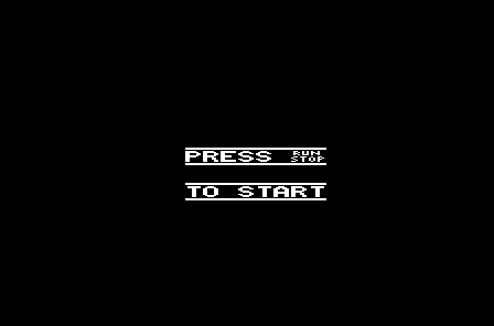 Kwazy Kwaks (VIC-20) screenshot: Press run/stop to start