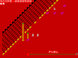 Zaxxan (ZX Spectrum) screenshot: Crash