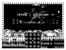 3D Seiddab Attack (Dragon 32/64) screenshot: Drone 1 shutdown