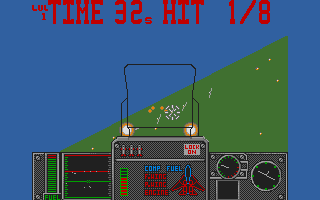 G-Loc: Air Battle (Atari ST) screenshot: Got a lock on